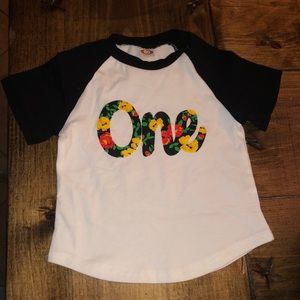 Size 12-18 month first birthday shirt